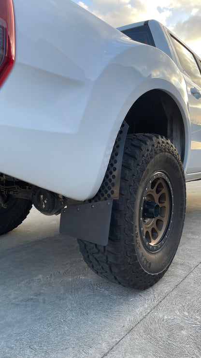 Round Hole Angled offset mudflap