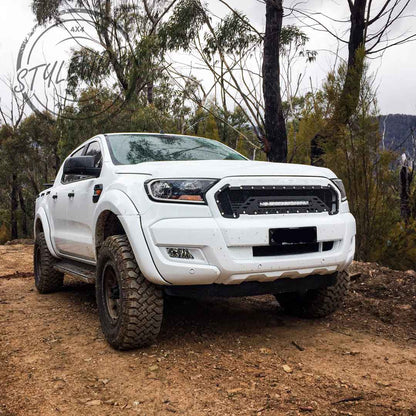 Ford Ranger PX MK 11 Metal mesh grill with LED light bar